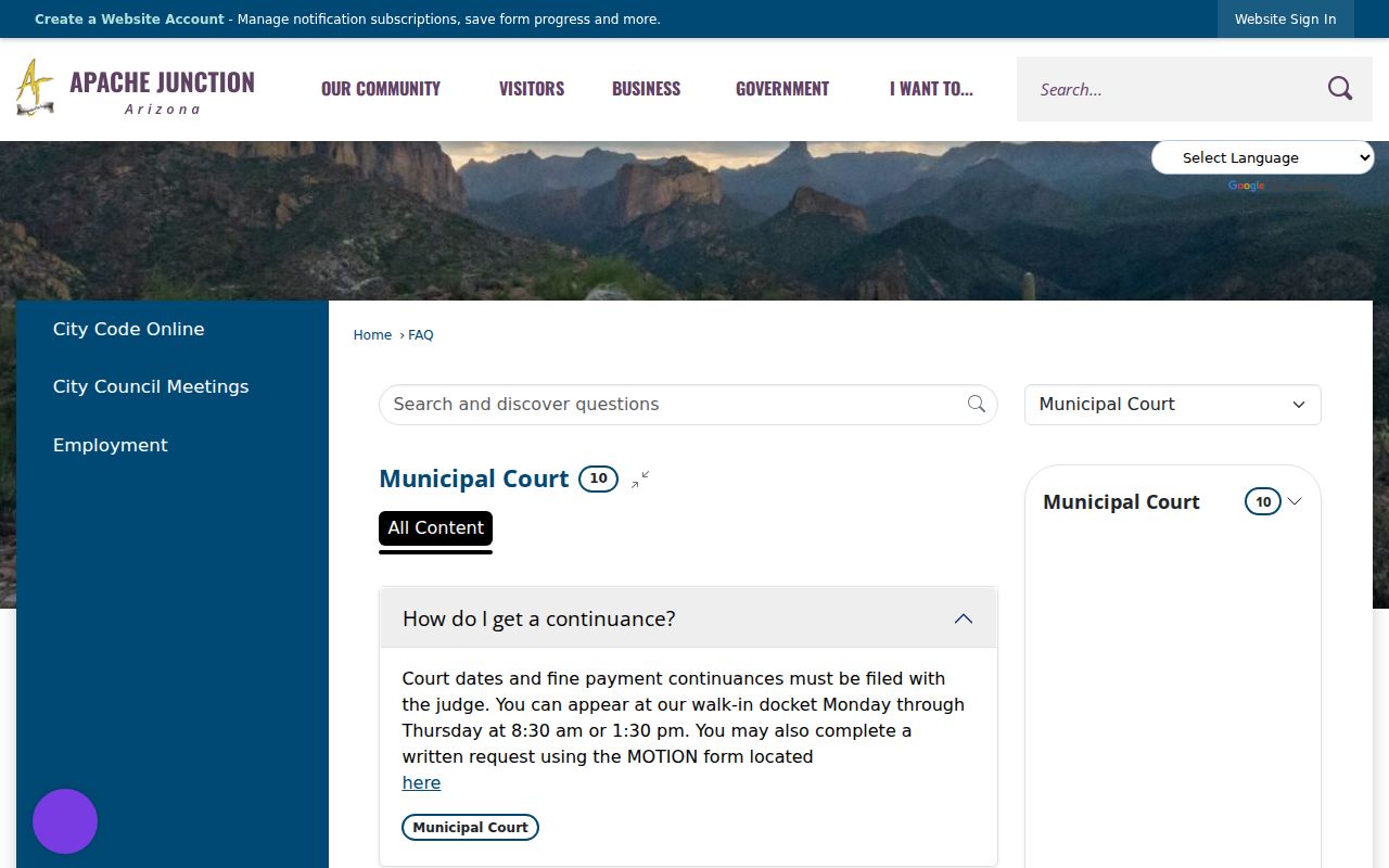 Apache Junction personal warrant check and photo identification instructions